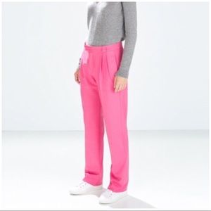 NWT ZARA PINK JOGGER DRAWSTRING TROUSER PANTS